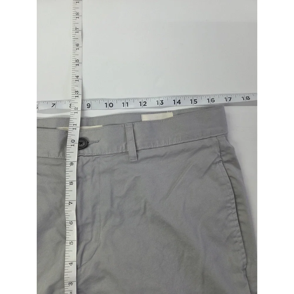 Billy Reid Leonard Chino Pants Mens 32x28 Gray Straight Leg 100% Cotton Peru